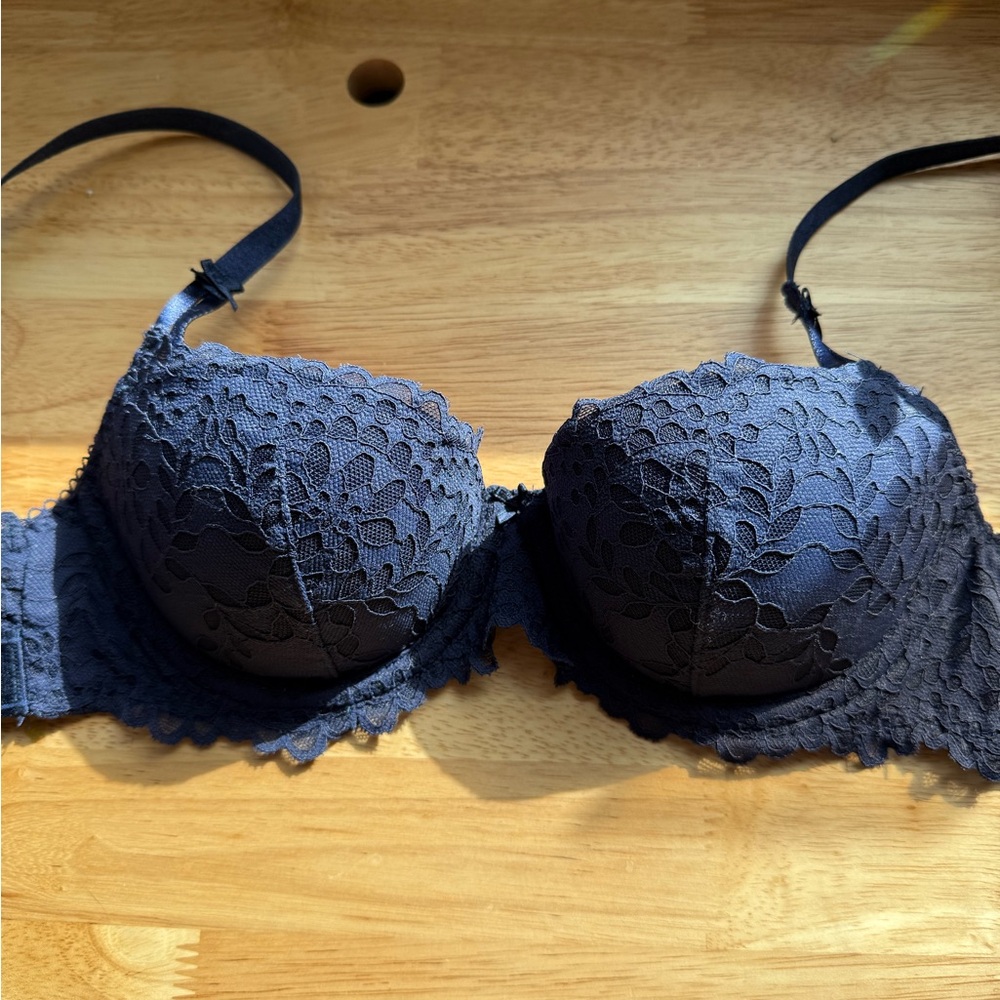 PINK balconette lace bra